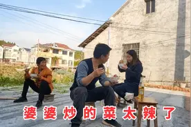 湖南婆婆太能吃辣，晚饭4个菜有3个菜是辣的，湖北儿媳辣的受不了视频封面