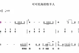 《可可拖海的牧羊人》零基础钢琴简谱教学心上人我在可可拖海等你视频封面