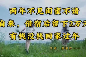 两年不见闺蜜不请自来，借宿后留下2万元：有钱没钱回家过年。视频封面
