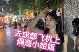 今天坐飞机去成都，偶遇了一位漂亮的小姐姐，我感觉我的爱情来了视频封面