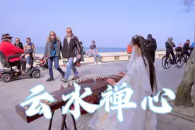 在法国的海边一曲《云水禅心》弹的人醉了，听的呢？视频封面