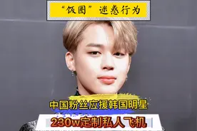 中国粉丝应援韩国偶像朴智旻定制私人飞机，迷惑行为让人不解。视频封面
