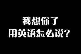 I miss you. 我想你了视频封面