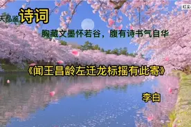 古诗词：李白，我寄愁心与明月，随风直到夜郎西。视频封面