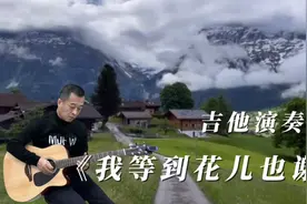 经典金曲老歌《我等到花儿也谢了》吉他演奏，旋律动听，令人陶醉视频封面