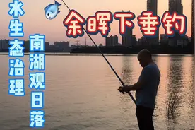 国庆节哪里去？武汉南湖观日落，钓鱼者惨呀，南湖里为啥没鱼了？视频封面