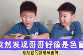 我爸是色盲，表弟是色盲，今天突然发现大儿子好像也是色盲视频封面