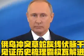 俄乌冲突草蛇灰线伏脉千里，见证历史梳理霸权瓦解进程！视频封面