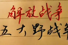 历史正能量，解放战争中五大野战军，值得了解视频封面