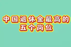 中国退休金最高的五个岗位视频封面