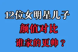12位女星儿子颜值对比，赵雅芝何晴 董洁曹颖 谁家的儿子更帅气？视频封面