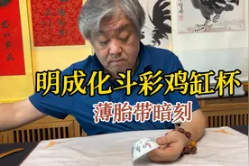 首博杨宝杰老师鉴定，明成华化斗彩鸡缸杯，薄胎带暗刻的视频封面