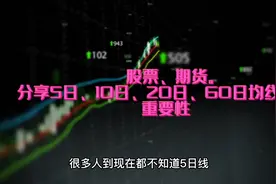 5日、10日、20日、60日均线的重要性（股票、期货）视频封面