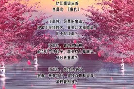 《忆江南词三首》唐·白居易视频封面