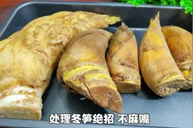 冬笋怎样处理不麻嘴不发苦？大厨教你30年的经验，脆嫩营养不流失视频封面