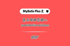 MyBatis Plus 真正的批量插入操作，感谢各位小伙伴的提点🤗🤗视频封面