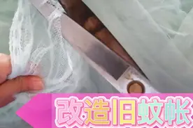 从奶奶那学来个生活小妙招，把家里蚊帐剪一截缝合，人人都夸好视频封面