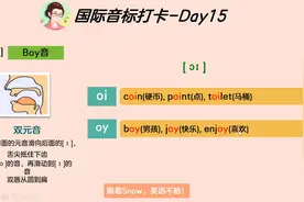 国际音标打卡Day15-【双元音oi】两个常见发音组合及6个词汇