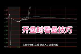 开盘时看盘技巧