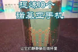 小伙拿出祖宗积攒的10个诺基亚老人机主板，能提练出多少黄金呢？视频封面