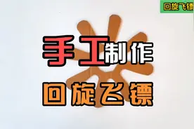 手工制作玩具纸壳回旋飞镖，就是来来回回那种视频封面