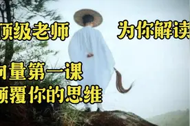 顶级老师为你解读高中数学向量首课，颠覆你的思维视频封面