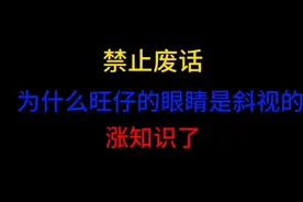 禁止废话：为什么旺仔的眼睛是斜视的呢，看完真是涨知识了！视频封面
