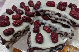 自制红豆小年糕，超级简单，香甜可口软糯Q弹，非常美味@抖音小肋视频封面