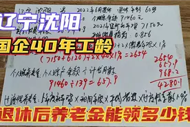 辽宁沈阳国企40年工龄，退休后养老金能开多少钱一个月，来了解视频封面