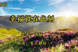 《幸福就在此刻》作者：铁凝，珍重眼前人的幸福视频封面