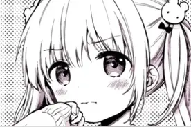 漫画黑白风女头无水印🌸视频封面
