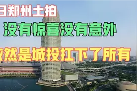 昨日郑州土拍:没有惊喜也没有意外，依然是城投抗下所有。视频封面
