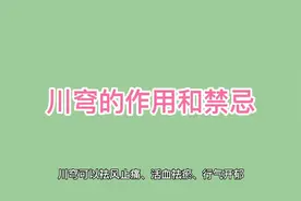 川穹的养生功效和禁忌视频封面