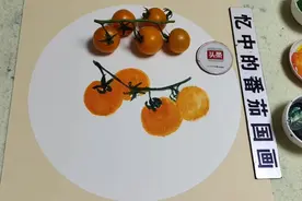 黄色的小番茄，也可以画成一幅画视频封面