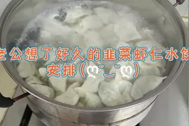 发烧的身体也阻挡不住馋嘴的手🤣韭菜虾仁水饺视频封面