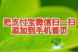 支付宝和微信扫一扫功能怎么添加到手机首页，扫码时间只需要一秒视频封面