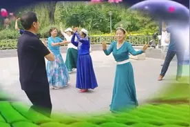龙潭老帅哥劲风老师与美女美子共舞麦西来甫双人舞视频封面