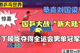 恭喜刘国梁！国乒发现新大陆！全运会刘丁硕淘汰王楚钦而晋级决赛视频封面