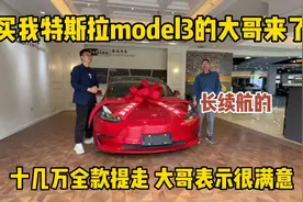 买我特斯拉model3大哥来了，长续航的，全款十几万大哥表示很满意视频封面