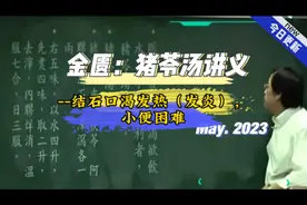倪海厦-金匮要略，猪苓汤，结石口渴发热（发炎），小便不畅视频封面