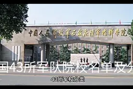 全国43所军队院校名单及分类视频封面
