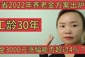 甘肃省2022年养老金方案公布！工龄30年，养老金3000元能涨多少？视频封面