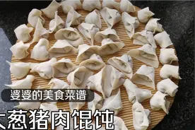 为什么每个人包的馄饨都不一样？我的没有馅儿，婆婆的馅儿很多视频封面