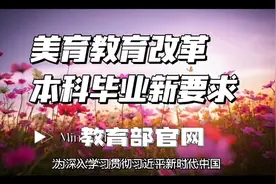 教育部官网可查询-美育教育改革，本科毕业新要求视频封面
