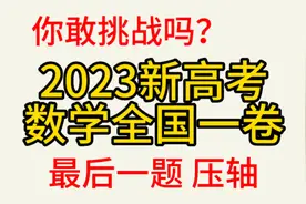 2023年新高考数学全国一卷，最后一题讲解，你敢挑战吗？