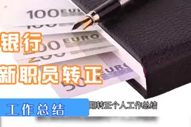 银行新职员试用期转正个人总结视频封面