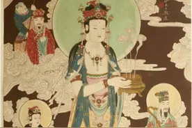 张大千真迹绢本工笔重彩描金《观世音菩萨群仙祝寿图》一幅，张大视频封面