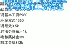 福建省厦门市湖里区小学教师工资待遇
高级教师，职务中层