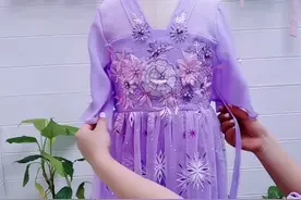 汉服绑腰带教程，女童汉服小仙女视频封面