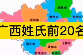 广西姓氏排行榜前20名，黄姓以530多万人口排第一视频封面